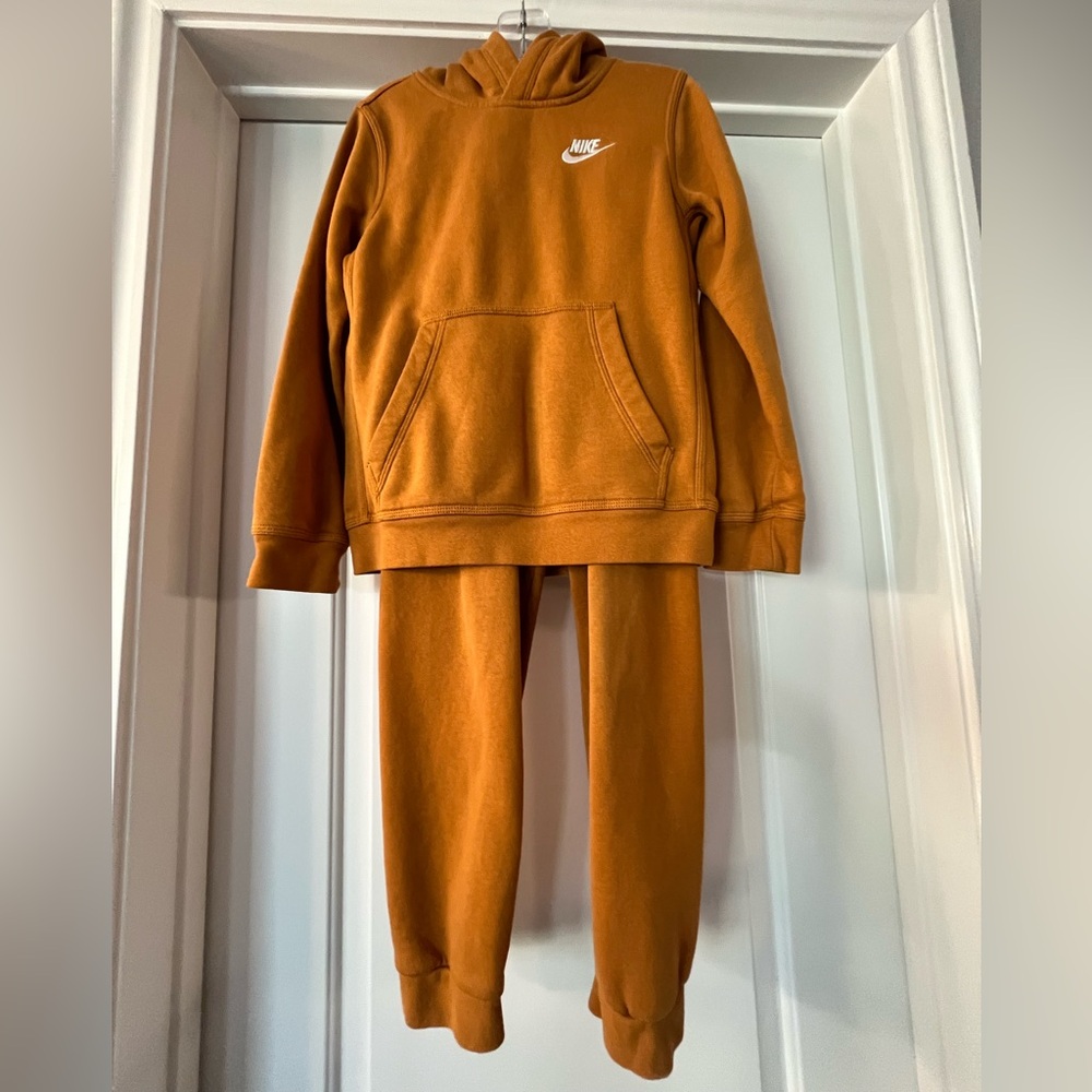 Nike Kids' Brown Sweatpants & Hoodie Set